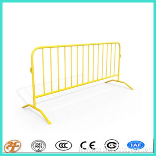 Power coated 1.1x2.5m removable road crowd control barricades for sale